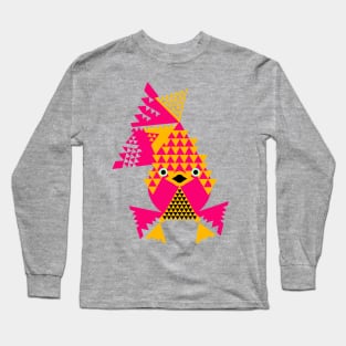 Tropical Fish, Bold pink and Orange Long Sleeve T-Shirt